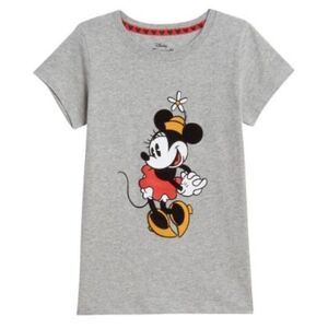 NWT Disney Minnie Mouse Graphic T shirt with Velvet Minnie